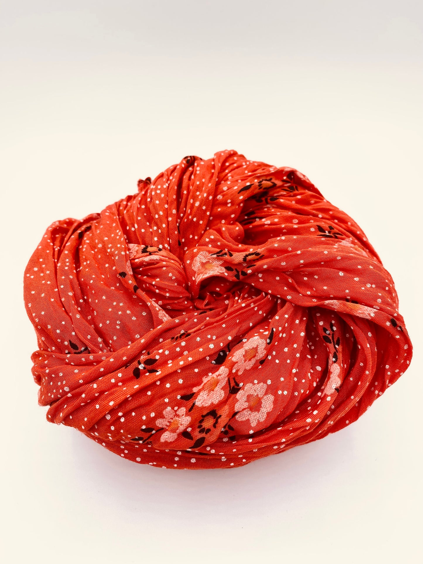 Scarf Red Flowers