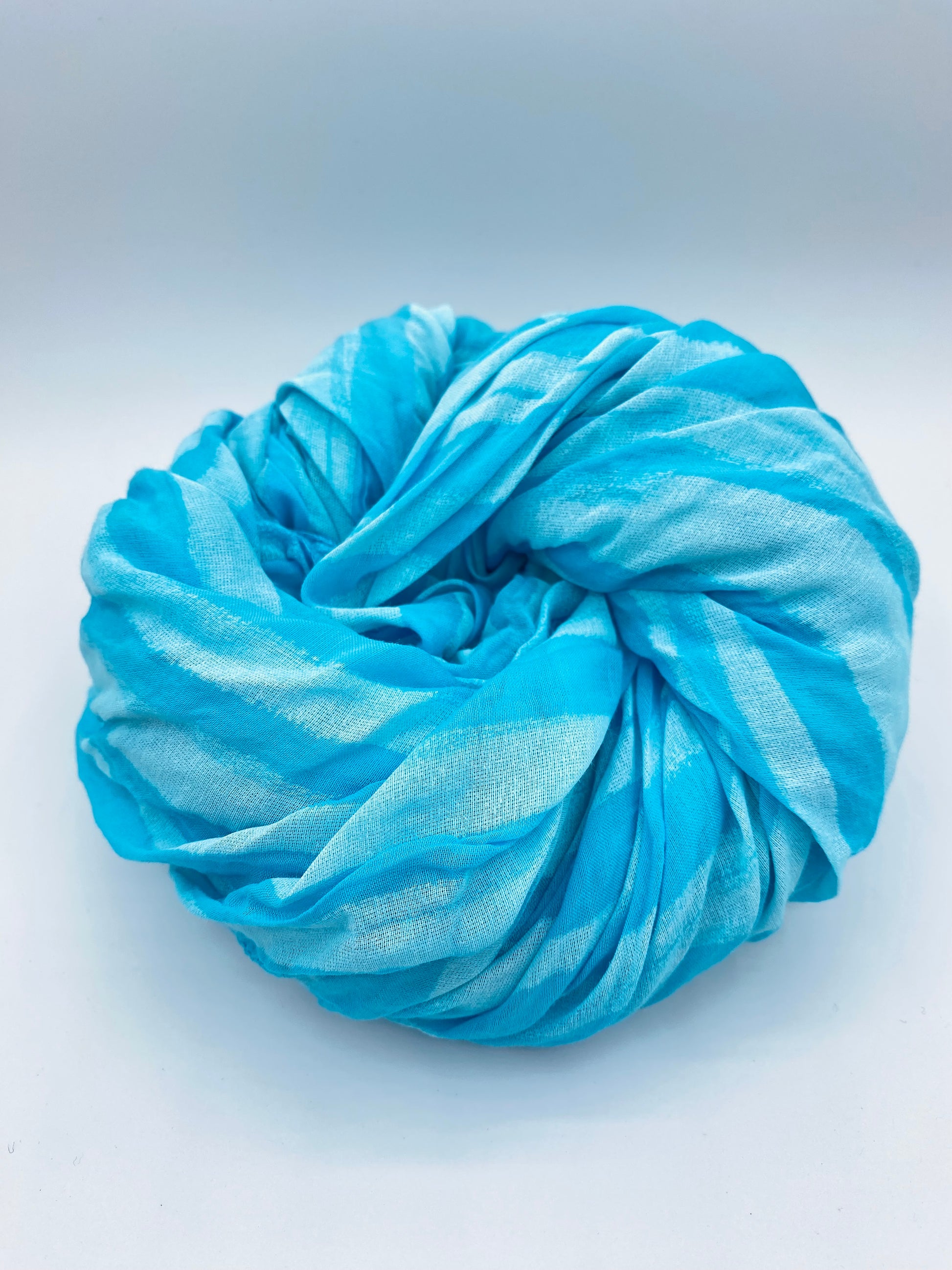 Scarf Aqua Stripe
