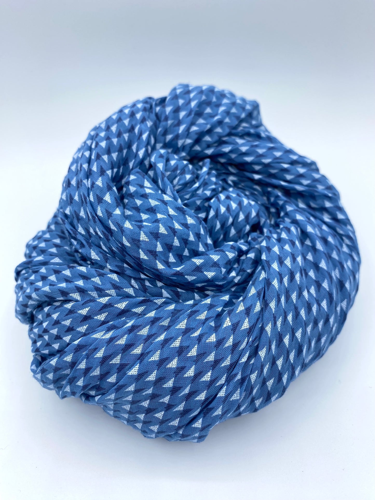 Scarf Blue Chevron