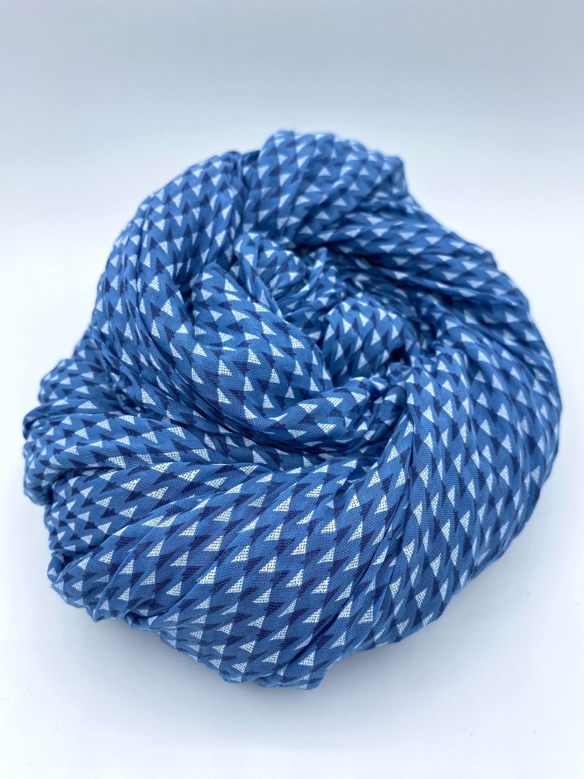 Scarf Blue Chevron